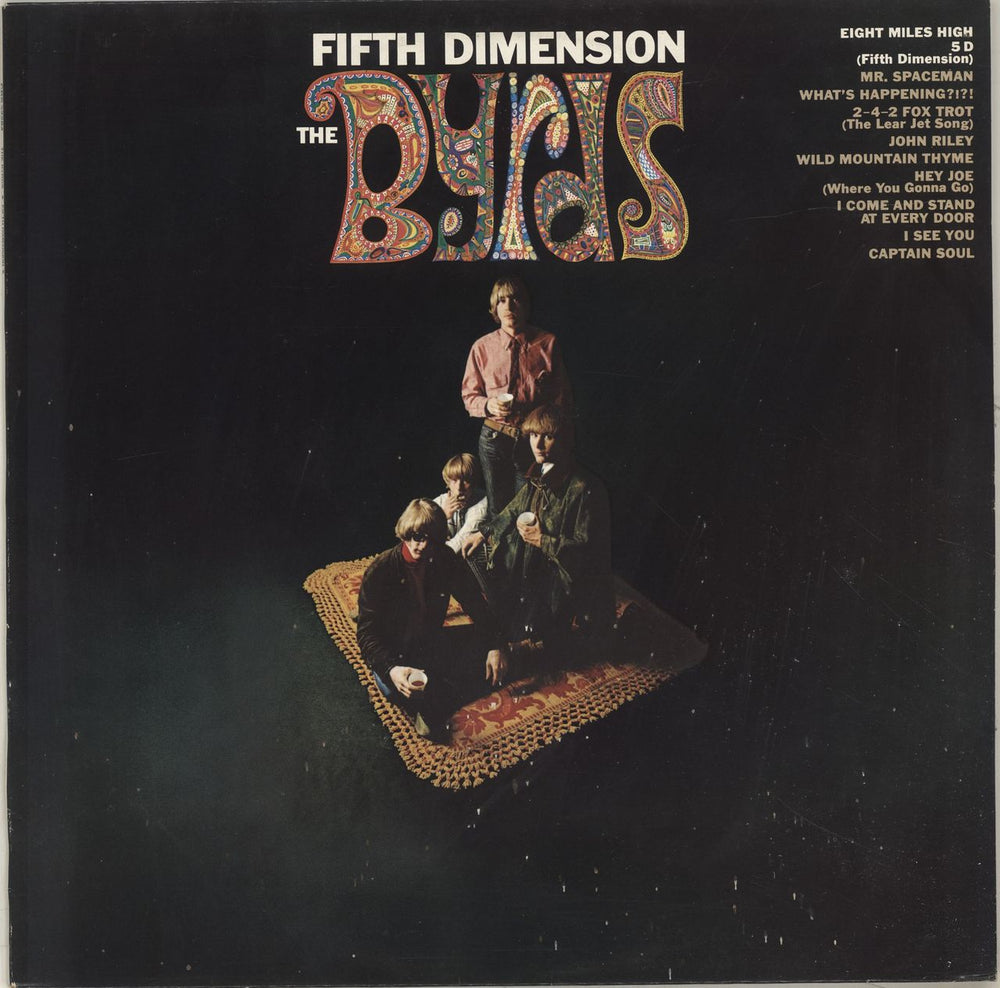 The Byrds Fifth Dimension Dutch vinyl LP album (LP record) 32284