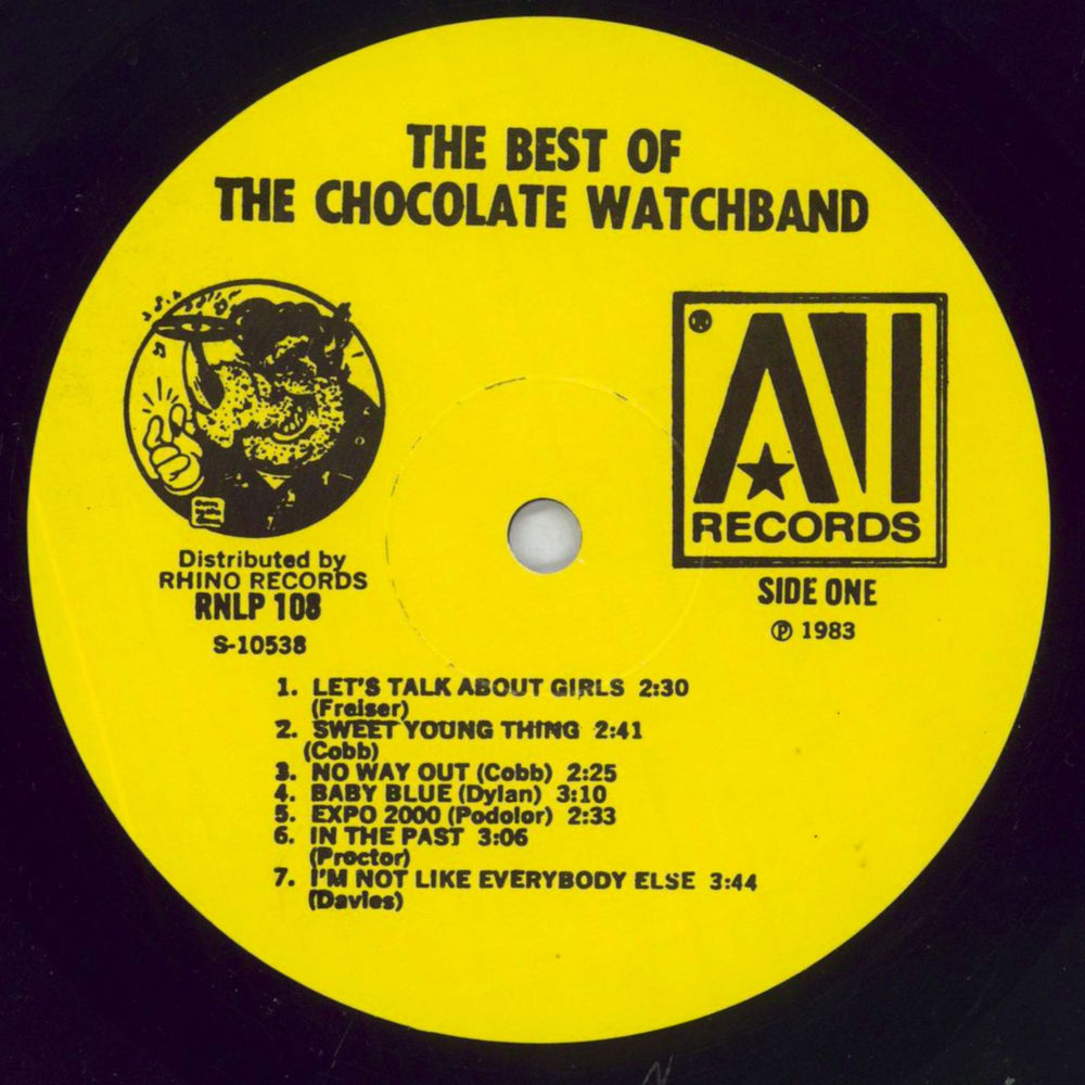 The Chocolate Watch Band The Best Of The Chocolate Watchband US vinyl LP album (LP record) CWBLPTH828442