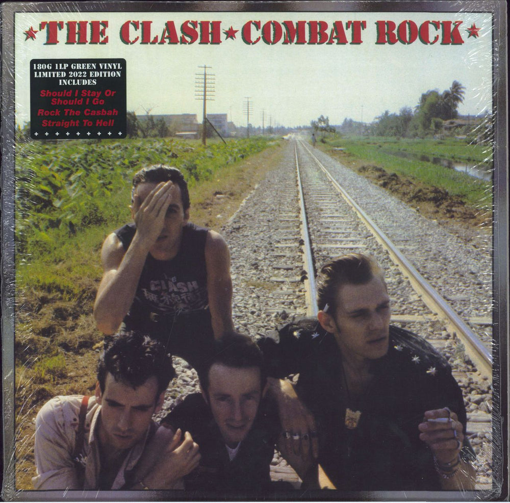 The Clash Combat Rock - Retail Exclusive Green Vinyl UK vinyl LP album (LP record) 194399689516