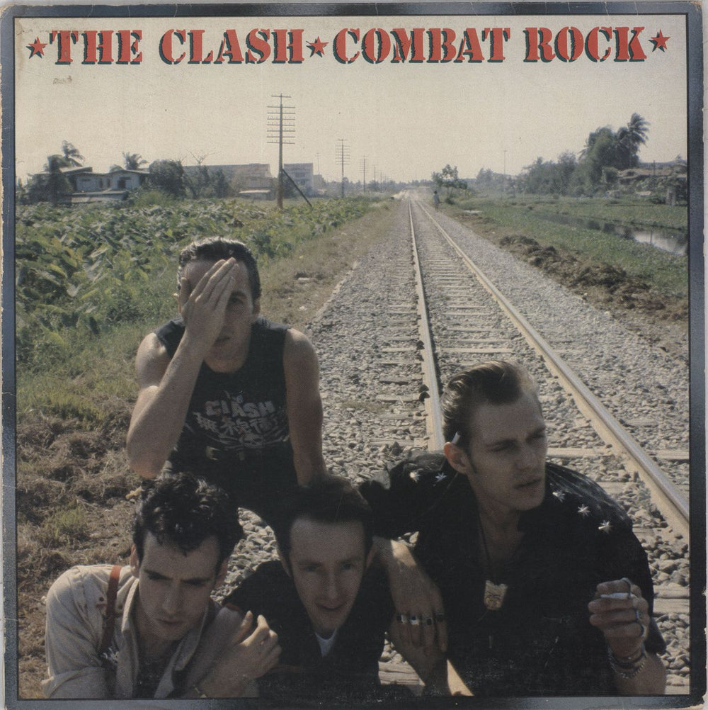 The Clash Combat Rock South African vinyl LP album (LP record) ASF2747