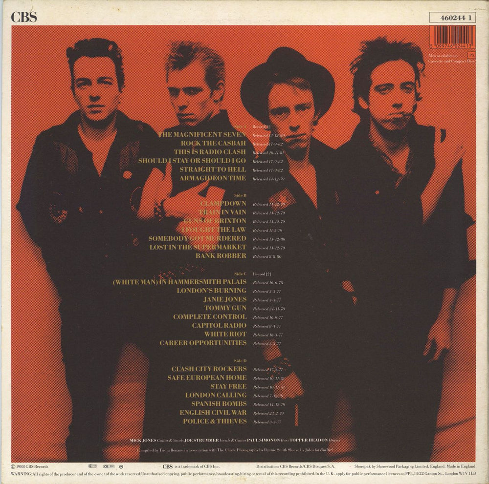 The Clash The Story Of The Clash Volume 1 UK 2-LP vinyl record set (Double LP Album) CSH2LTH320199