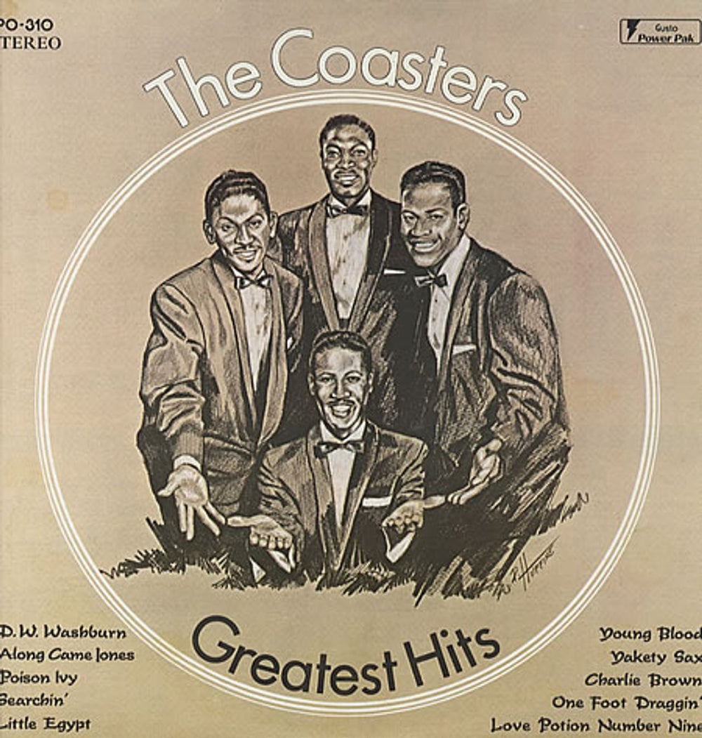 The Coasters Greatest Hits US vinyl LP album (LP record) PO-310