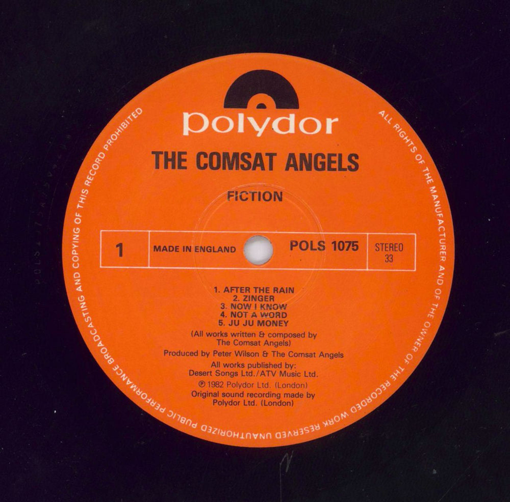 The Comsat Angels Fiction - EX UK vinyl LP album (LP record)