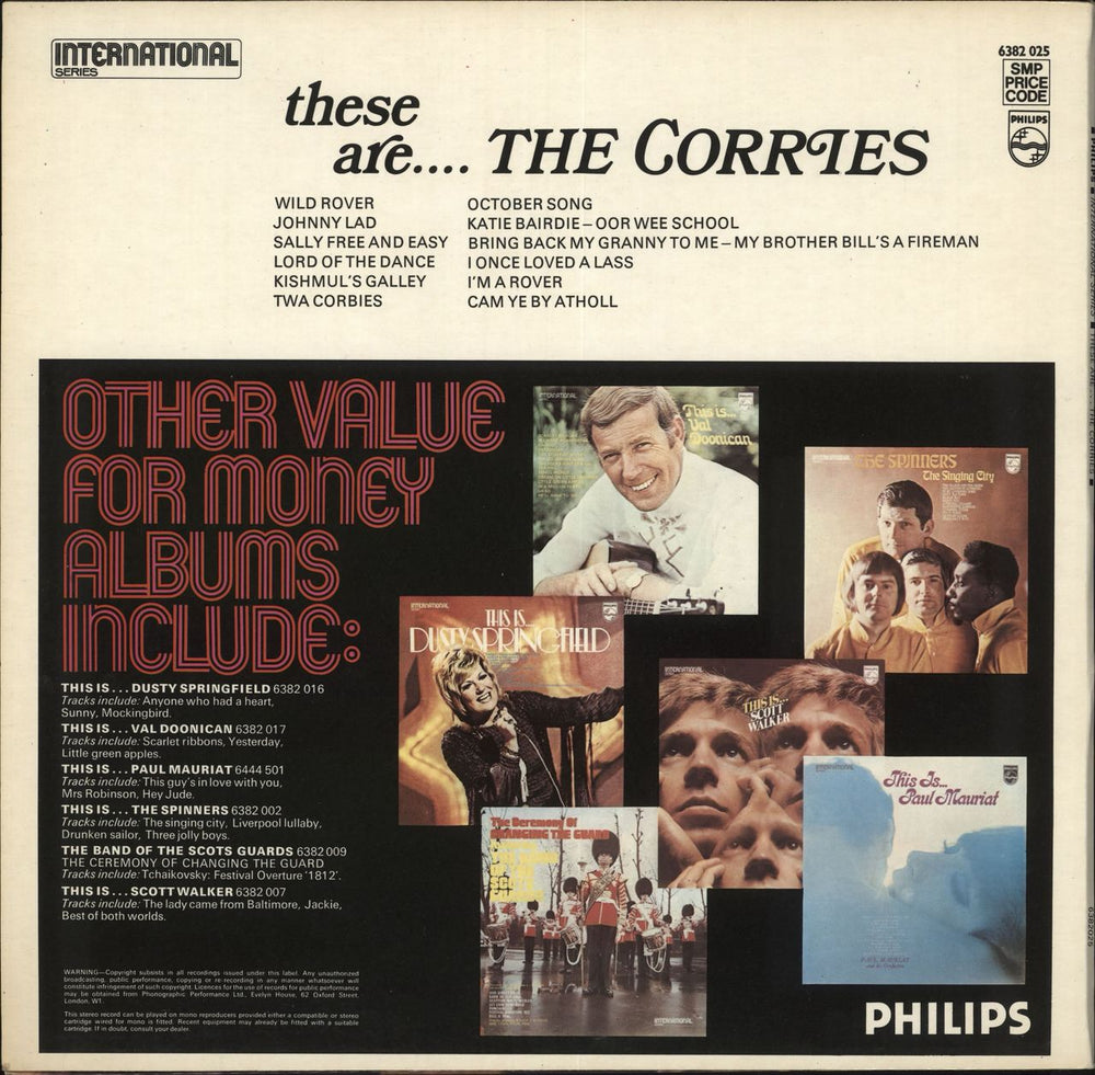 The Corries These Are....The Corries UK vinyl LP album (LP record)