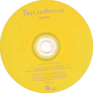 The Cranberries Salvation US Promo CD single (CD5 / 5") CRBC5SA65434