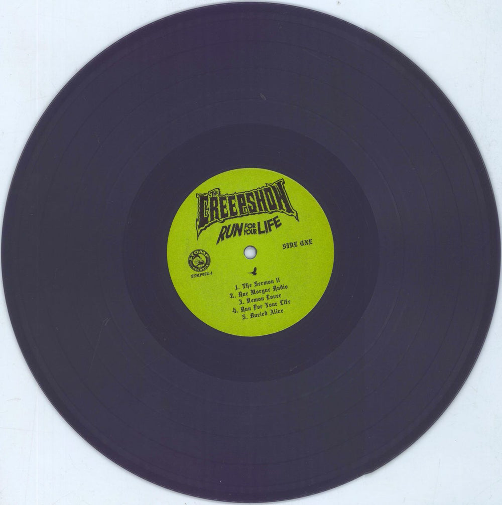 The Creepshow Run For Your Life - Purple Vinyl + Shrink UK vinyl LP album (LP record) 53KLPRU815692