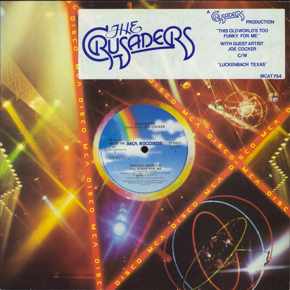 The Crusaders This Old World's Too Funky For Me UK 12" vinyl single (12 inch record / Maxi-single) MCAT754