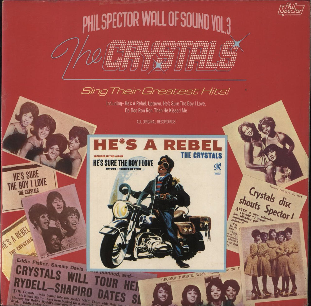 The Crystals Sing Their Greatest Hits UK vinyl LP album (LP record) 2307006