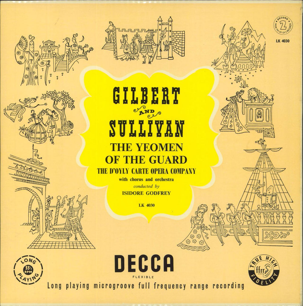 The D'Oyly Carte Opera Company The Yeomen Of The Guard - 2nd UK 2-LP vinyl record set (Double LP Album)