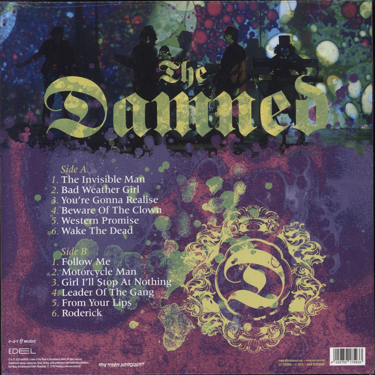 The Damned Darkadelic 180 Gram Sealed UK Vinyl LP RareVinyl