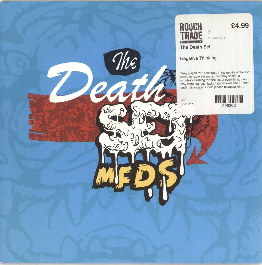 The Death Set Negative Thinking EP UK 7" vinyl single (7 inch record / 45) COUNT011