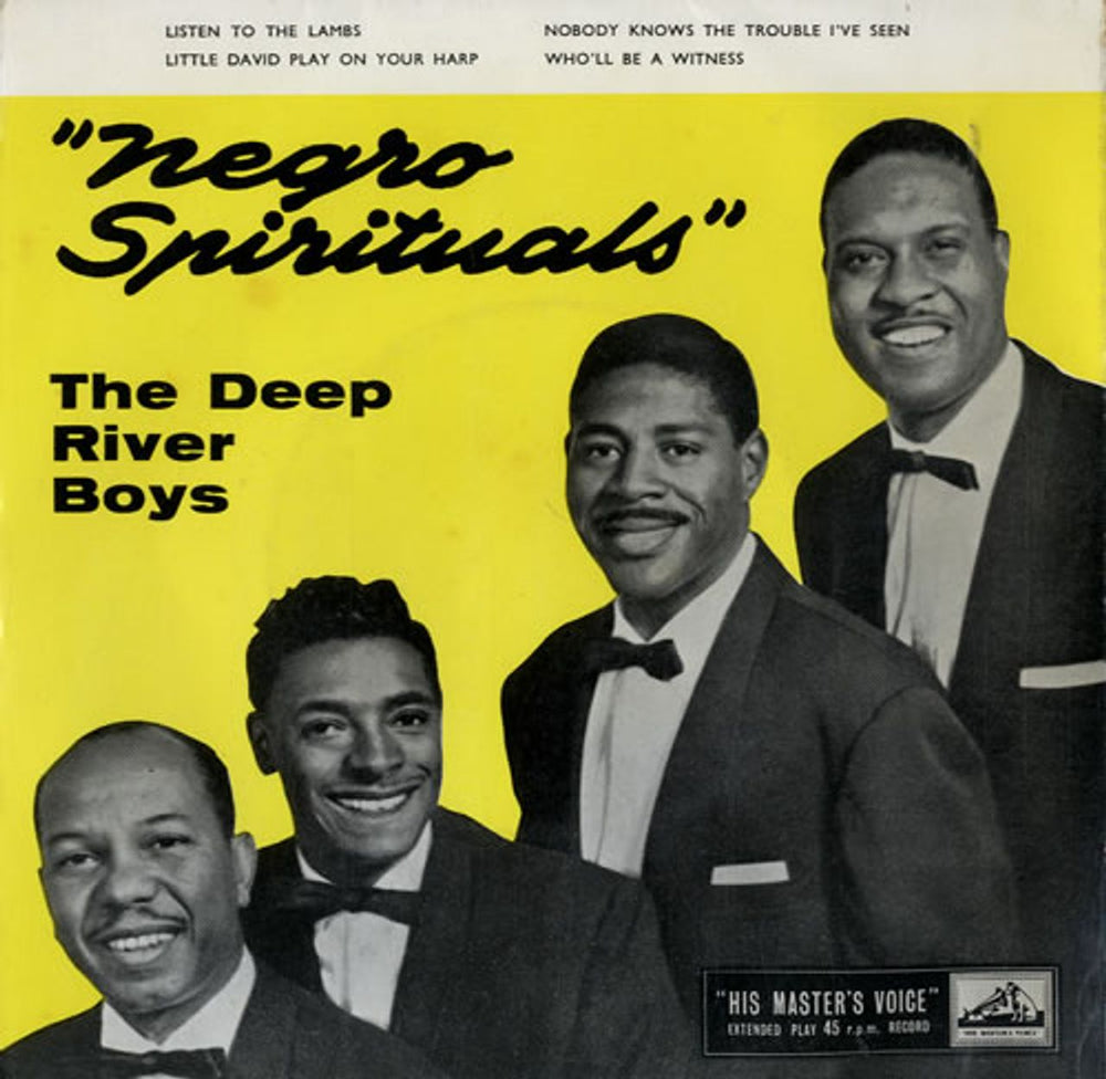 The Deep River Boys Negro Spirituals EP UK 7" vinyl single (7 inch record / 45) 7EG8445