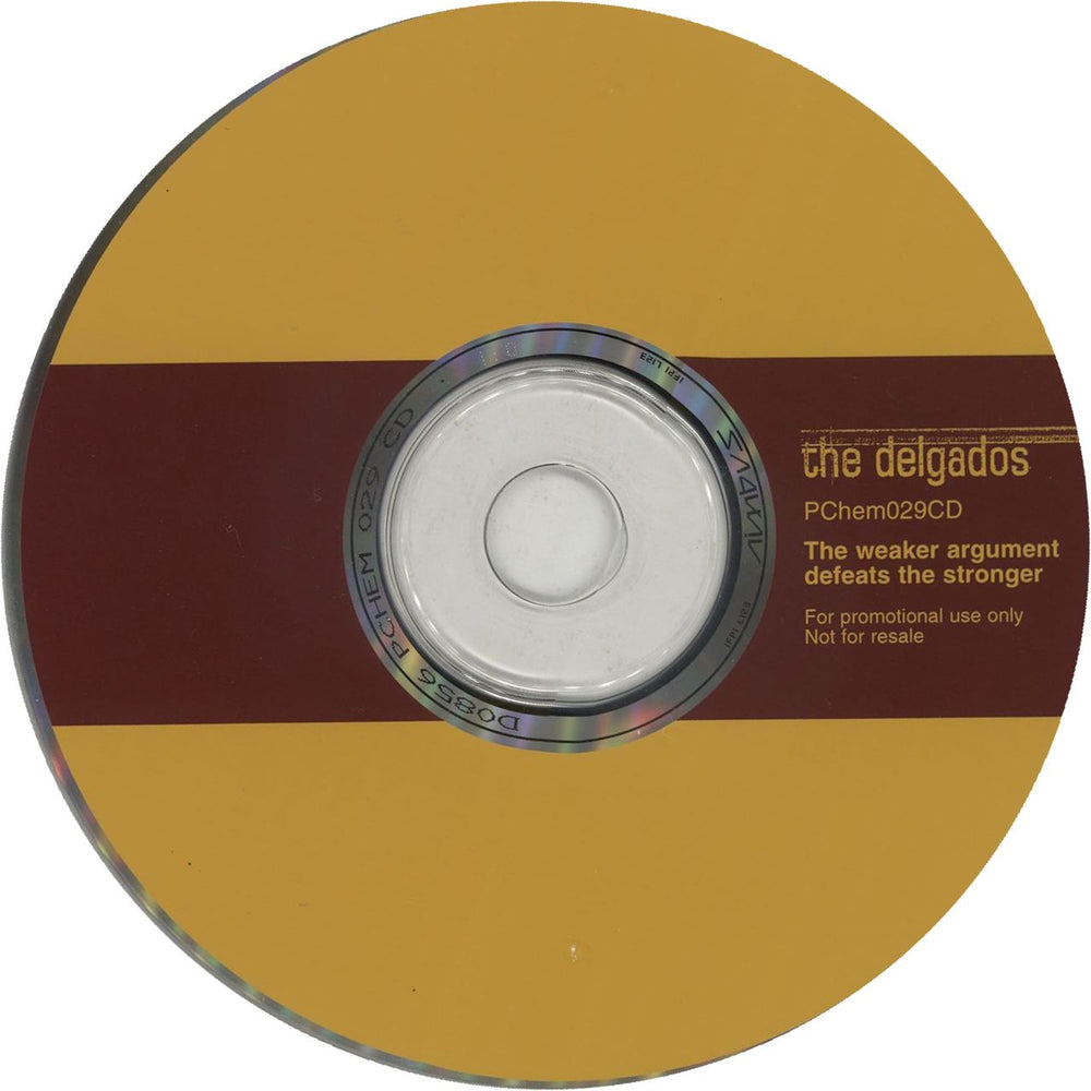 The Delgados The Weaker Argument Defeats The Stronger UK Promo CD single (CD5 / 5") DLGC5TH123376