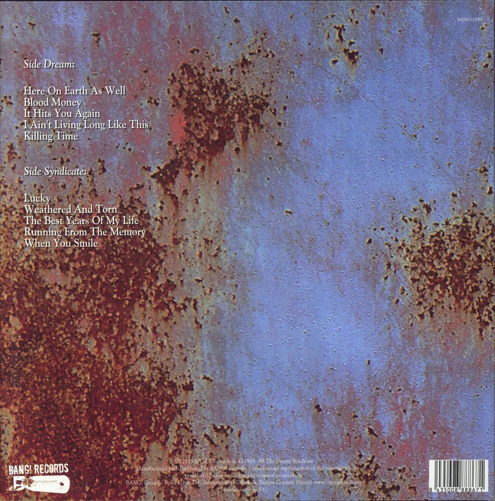 The Dream Syndicate Weathered And Torn [3 1/2, The Lost Tapes 85-88] Spanish vinyl LP album (LP record) 8435008888671