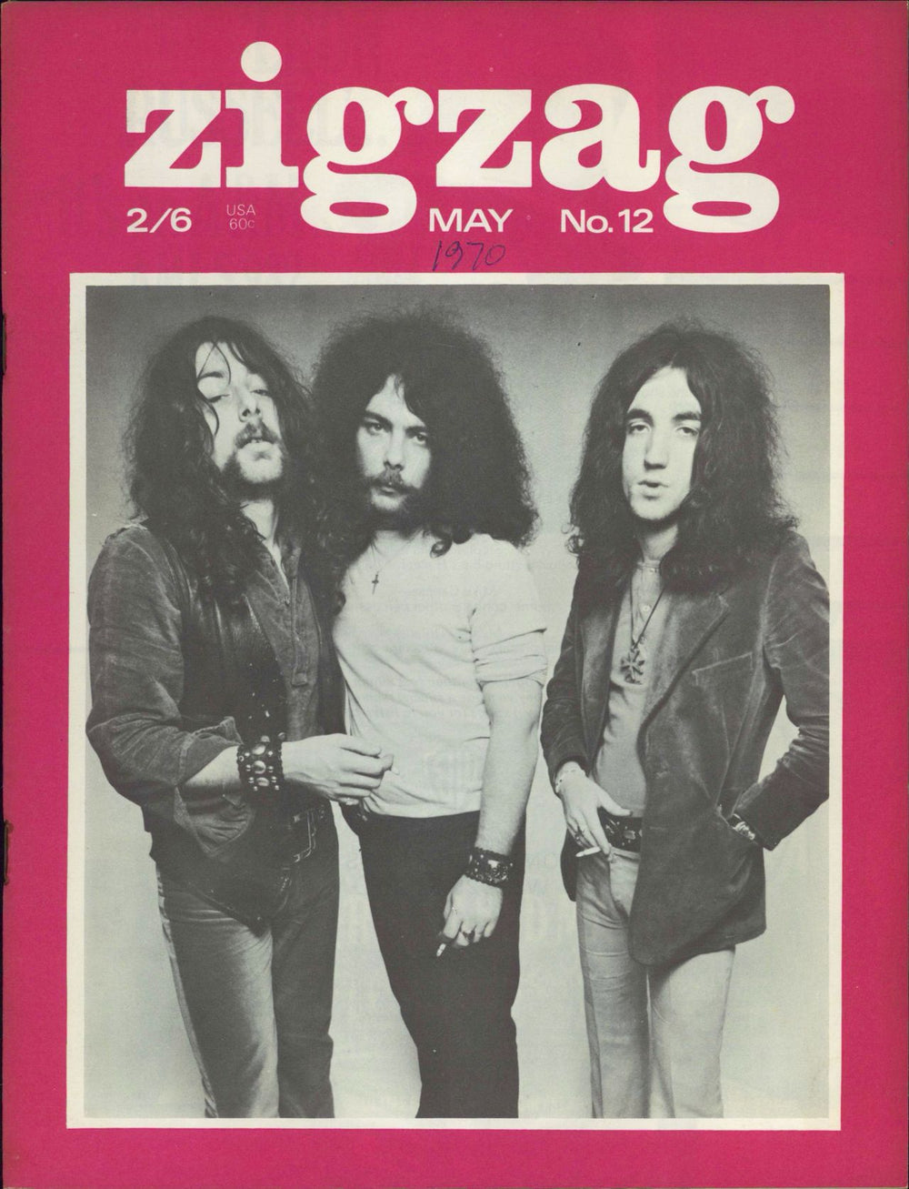 The Edgar Broughton Band Zig Zag Magazine No. 12 UK magazine #12