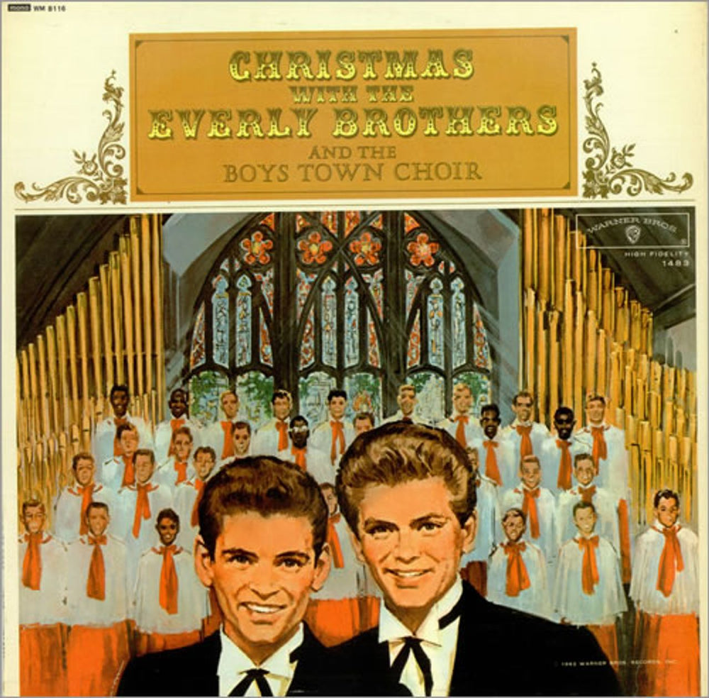 The Everly Brothers Christmas With The Everly Brothers UK vinyl LP album (LP record) WM8116