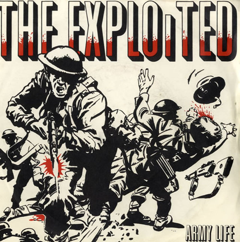 The Exploited Army Life - 2nd UK 7" vinyl single (7 inch record / 45) SHH112