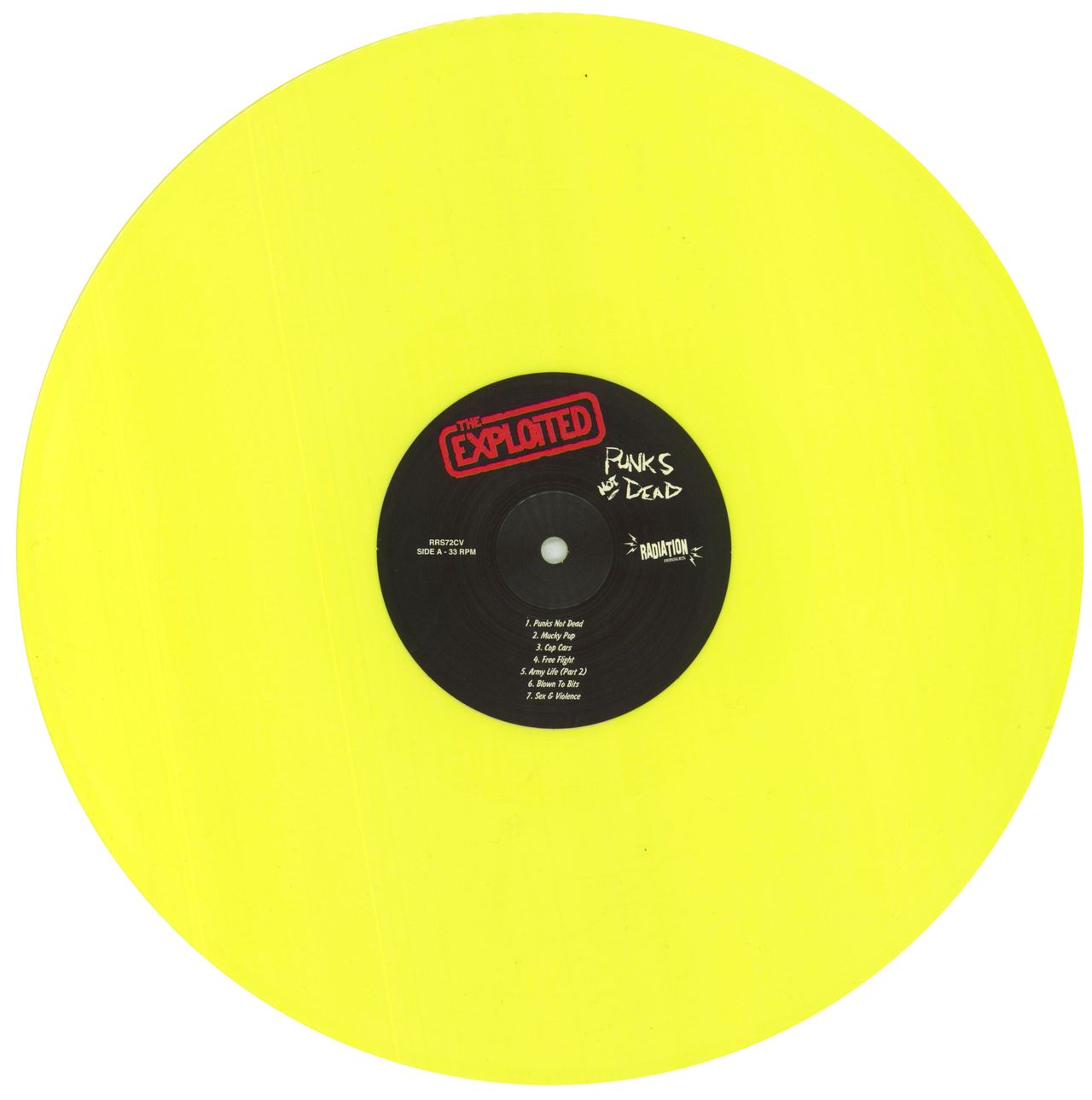 The Exploited Punks Not Dead - Yellow Italian Vinyl LP — RareVinyl.com