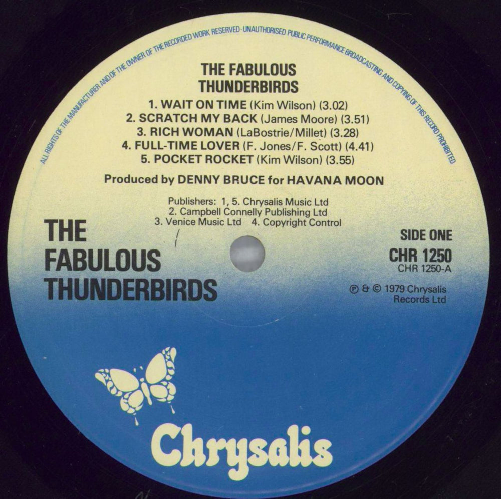 The Fabulous Thunderbirds Girls Go Wild - promo UK Promo vinyl LP album (LP record) TFTLPGI823582