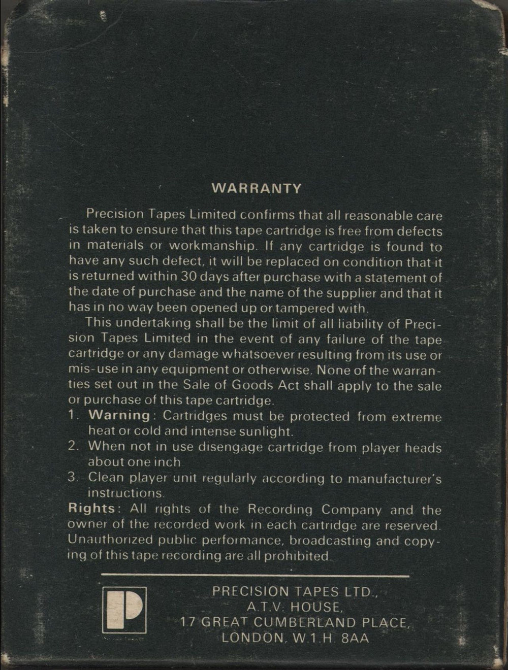 The Faces A Nod's As Good As A Wink... To A Blind Horse UK 8-track cassette