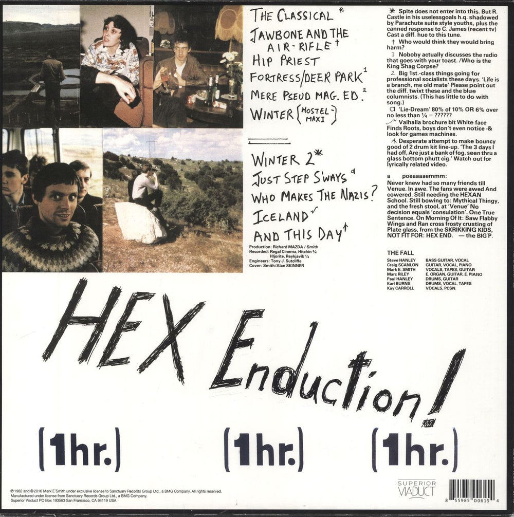 The Fall Hex Enduction Hour US vinyl LP album (LP record) 855985006154