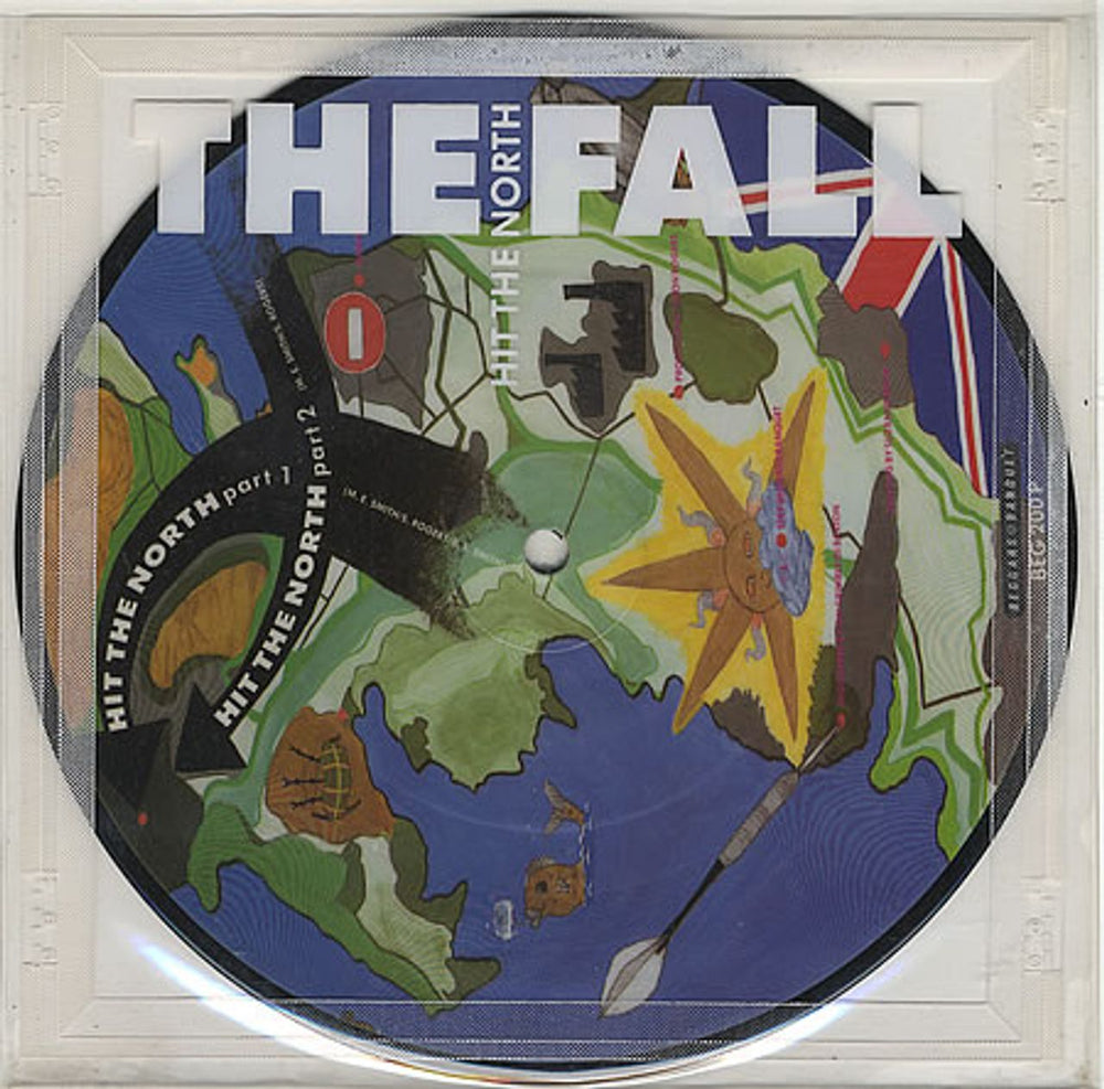 The Fall Hit The North UK 7" vinyl picture disc (7 inch picture disc single) BEG200P