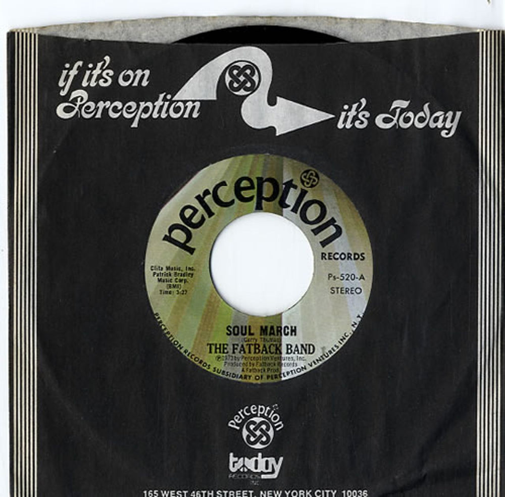 The Fatback Band Soul March US 7" vinyl single (7 inch record / 45) PS-520