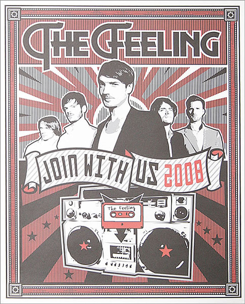 The Feeling Join With Us UK Tour 2008 Poster UK poster