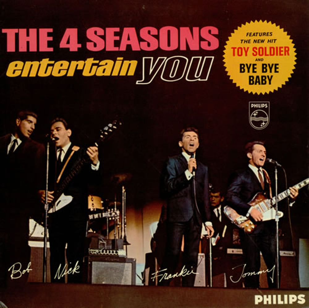 The Four Seasons Entertain You UK vinyl LP album (LP record) BL7663