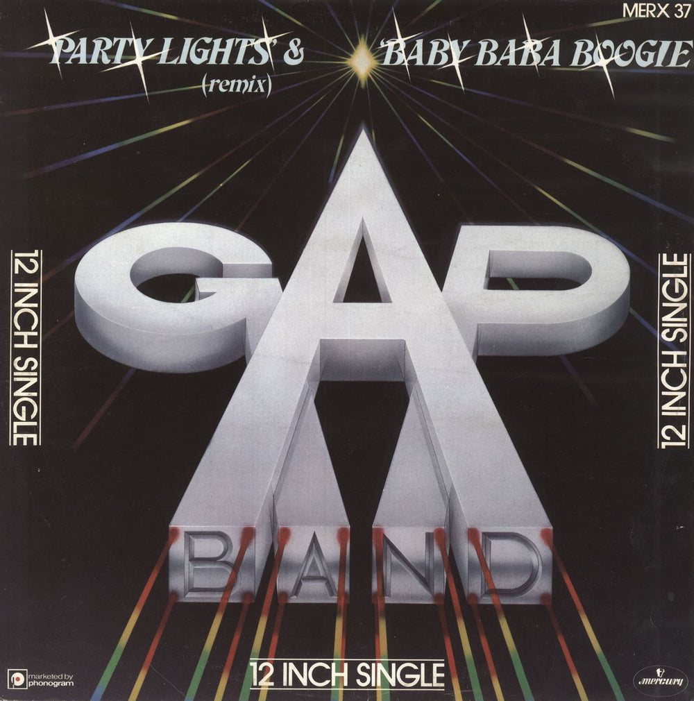 The Gap Band Party Lights (Remix) / Baby Baba Boogie UK 12" vinyl single (12 inch record / Maxi-single) MERX37