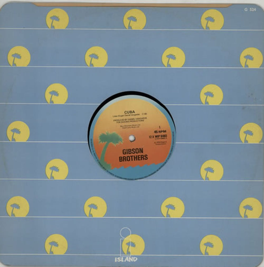 The Gibson Brothers Cuba - Island Sleeve UK 12" vinyl single (12 inch record / Maxi-single) 12XWIP6483