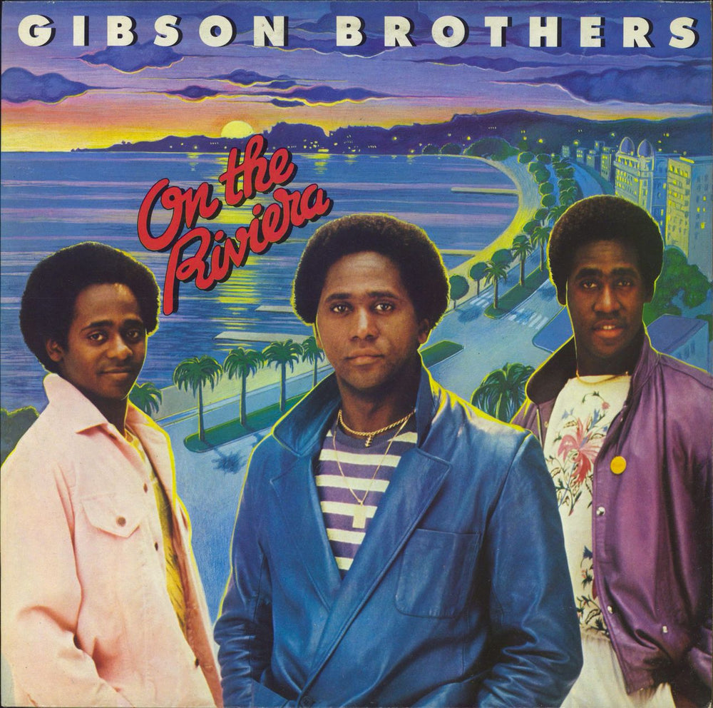 The Gibson Brothers On The Riviera-promo stickered UK vinyl LP album (LP record) ILPS9620