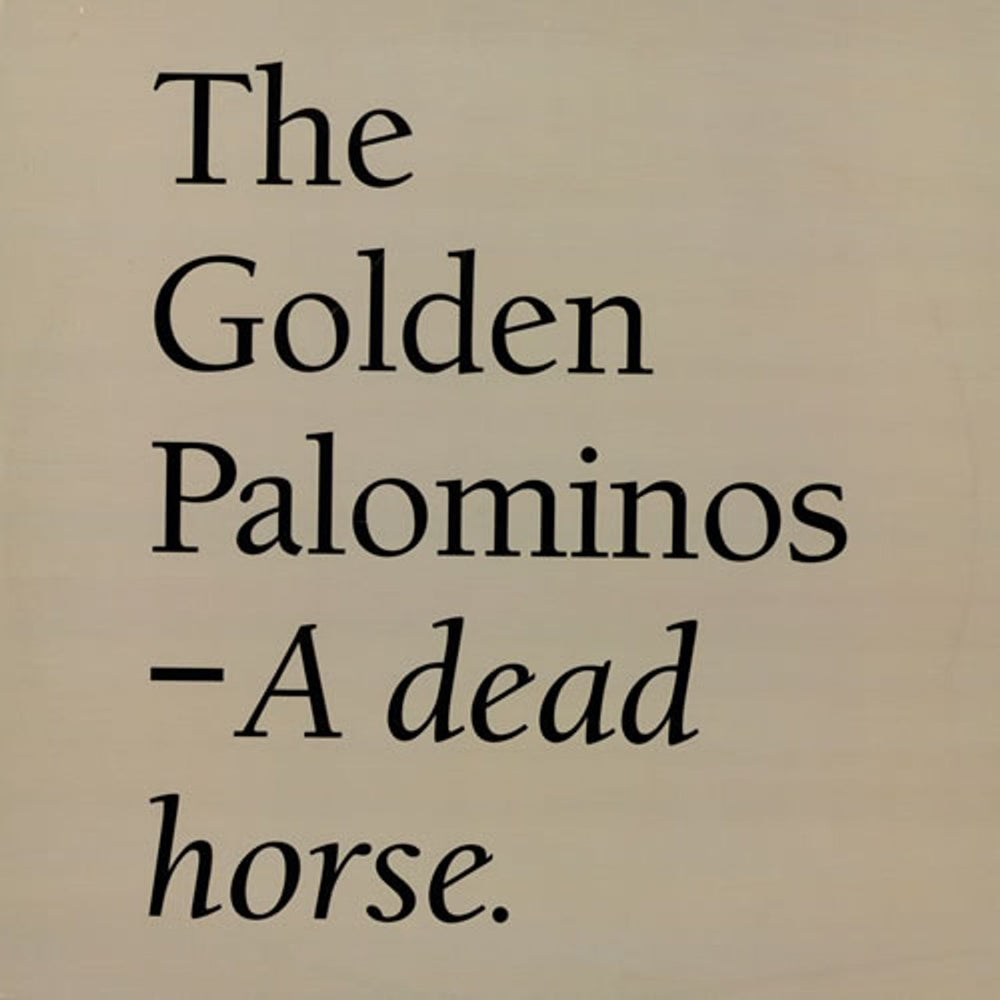 The Golden Palominos A Dead Horse US vinyl LP album (LP record) CELL6138