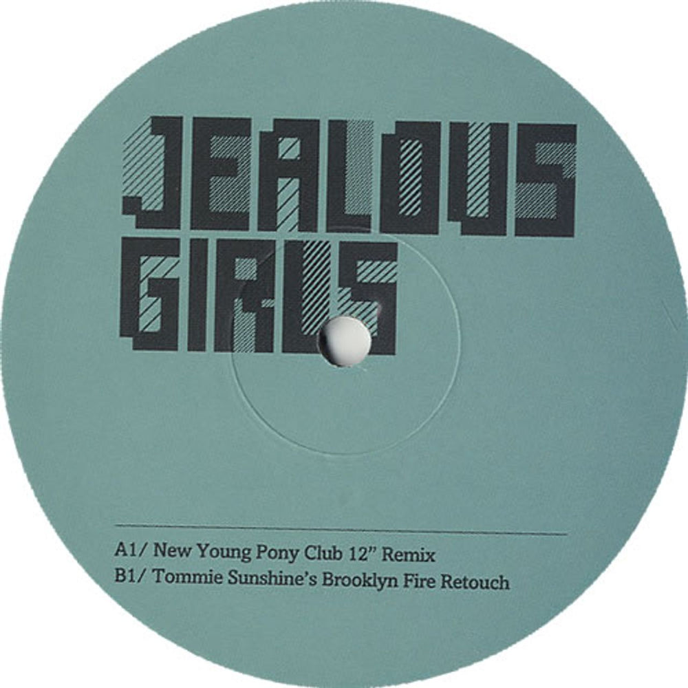 The Gossip Jealous Girls UK Promo 12" vinyl single (12 inch record / Maxi-single) BACK20DJX