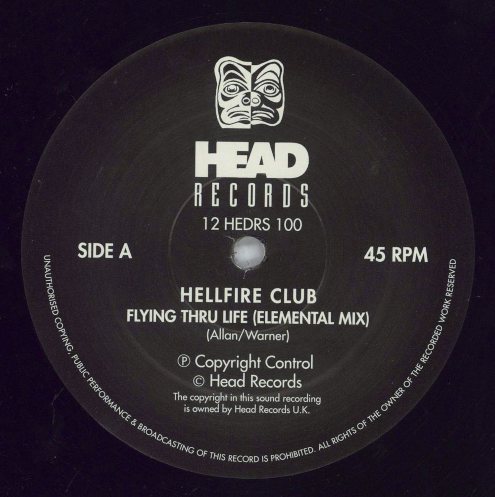 The Hellfire Club Flying Thru Life UK 12" vinyl single (12 inch record / Maxi-single) 6IM12FL828031