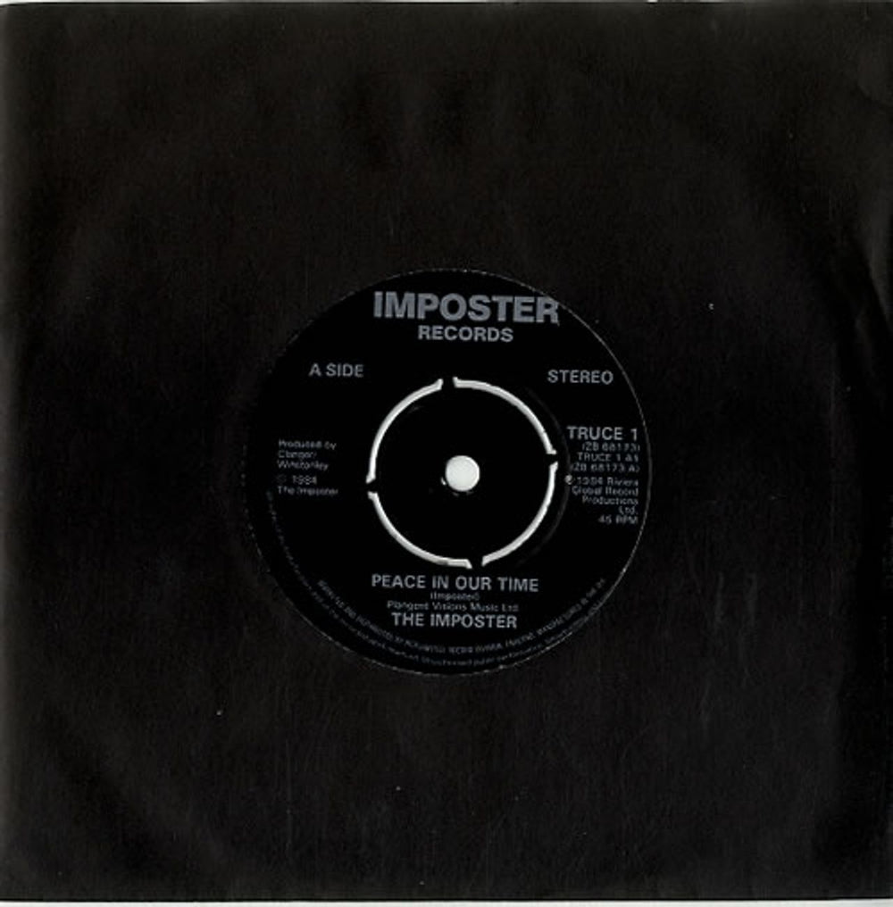 The Imposter Peace In Our Time - 4pr UK 7" vinyl single (7 inch record / 45) TRUCE1