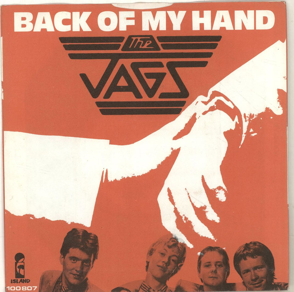 The Jags Back Of My Hand Dutch 7" vinyl single (7 inch record / 45) 100.807