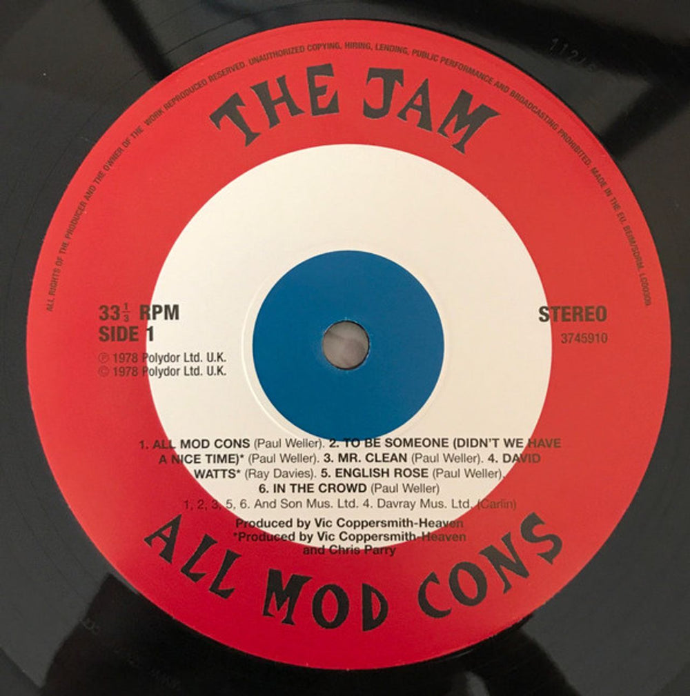 The Jam All Mod Cons - 180 Gram - Sealed UK vinyl LP album (LP record) JAMLPAL741281