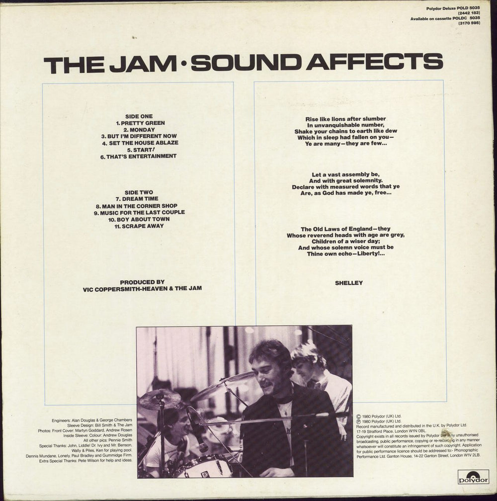 The Jam Sound Affects UK vinyl LP album (LP record)