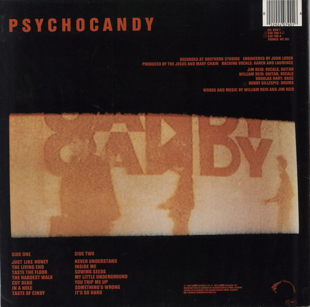 The Jesus & Mary Chain Psychocandy UK vinyl LP album (LP record) JMCLPPS797174