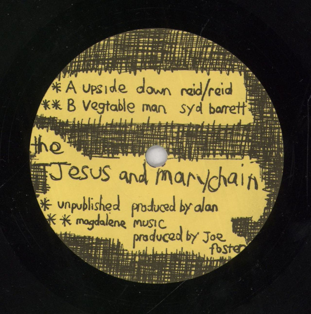 The Jesus & Mary Chain Upside Down - 1st issue UK 7" vinyl single (7 inch record / 45)