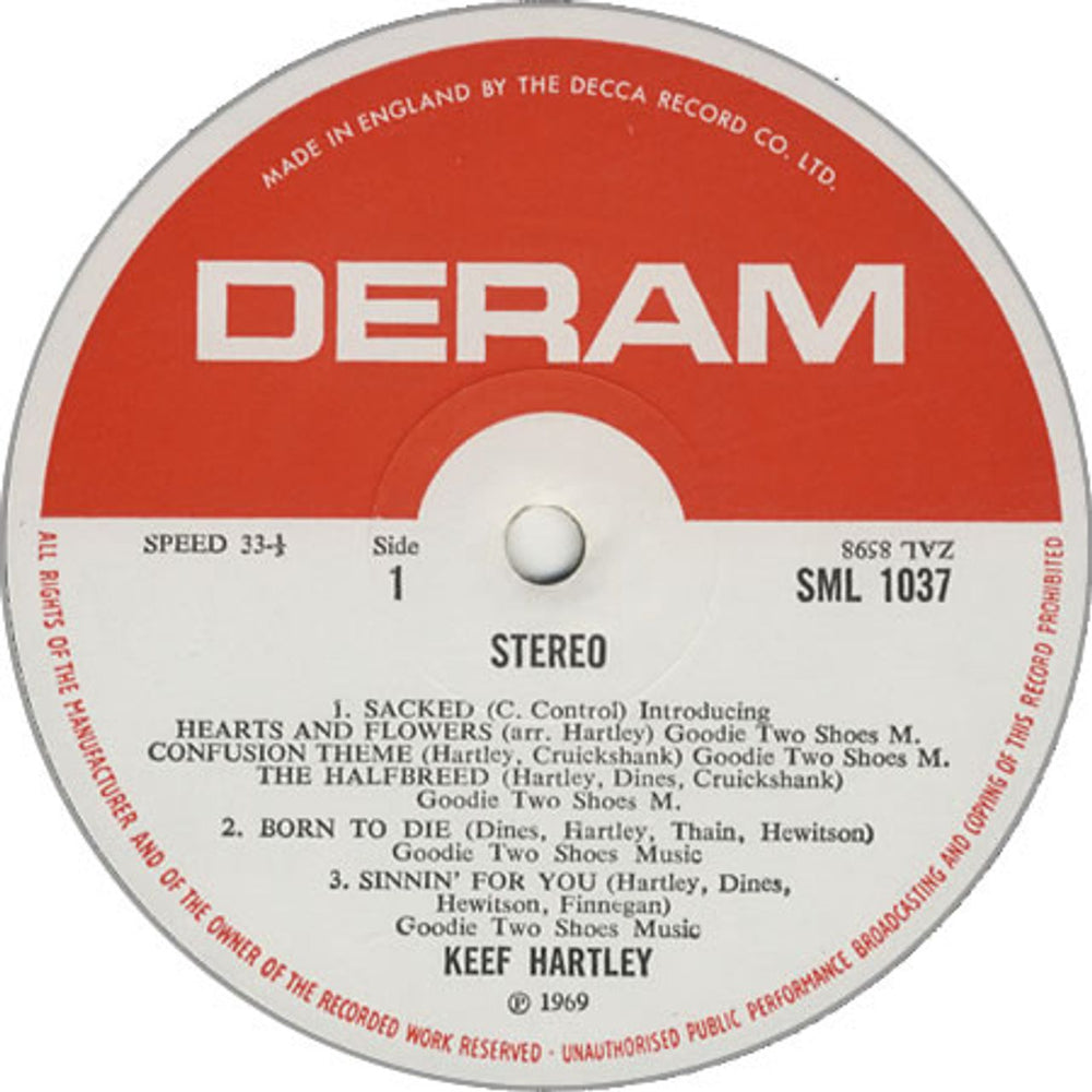 The Keef Hartley Band Halfbreed - 1st Large Logo UK Vinyl LP — RareVinyl.com