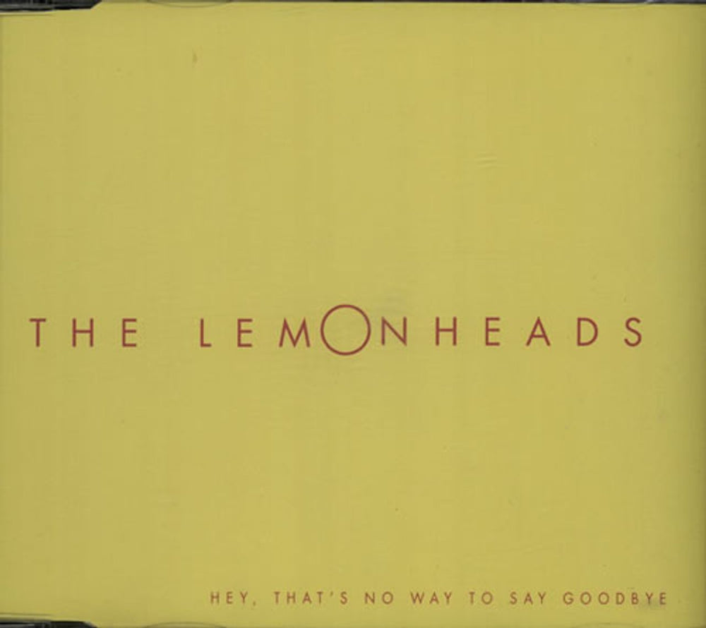 The Lemonheads Hey, That's No Way To Say Goodbye UK Promo CD-R acetate CD-R