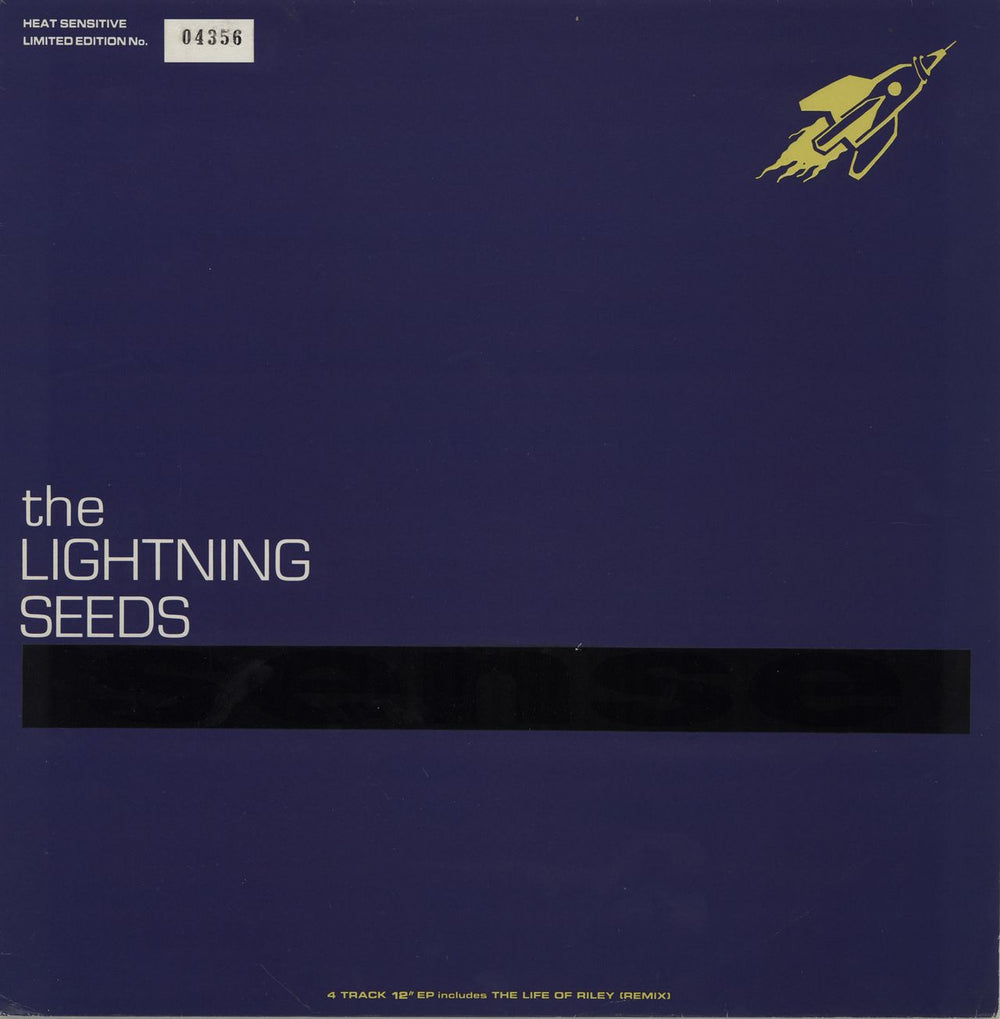 The Lightning Seeds Sense - Heat Sensitive Picture Sleeve UK 12" vinyl single (12 inch record / Maxi-single) VST1414