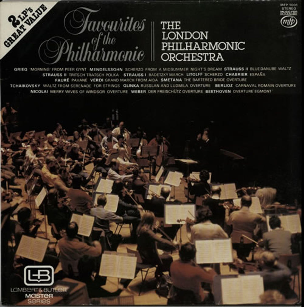 The London Philharmonic Orchestra Favourites Of The Philharmonic UK vinyl LP album (LP record) MFP1001