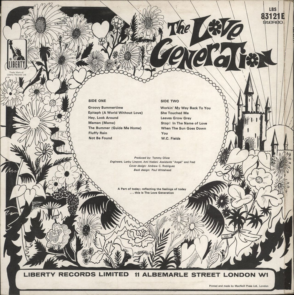 The Love Generation The Love Generation UK vinyl LP album (LP record)