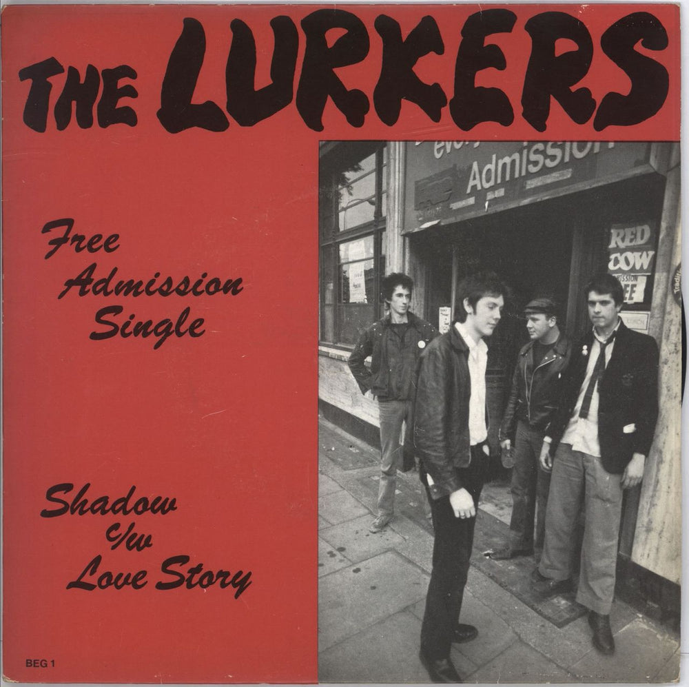 The Lurkers Free Admission Single - 1st UK 7" vinyl single (7 inch record / 45) BEG1