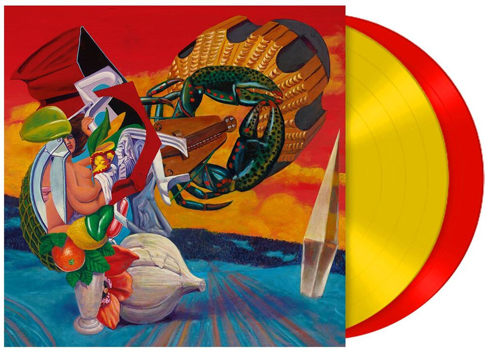 The Mars Volta Octahedron - Red & Yellow Vinyl UK 2-LP vinyl record set (Double LP Album) RSO2LOC790252