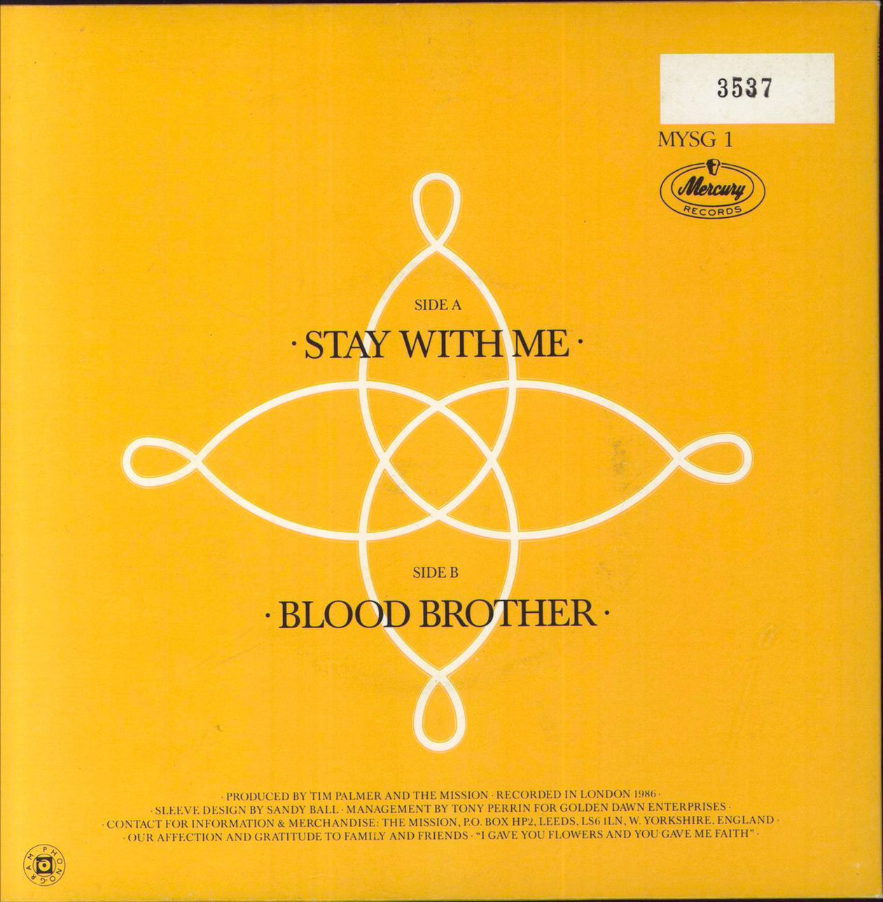 The Mission III Stay With Me Fully Autographed UK 7