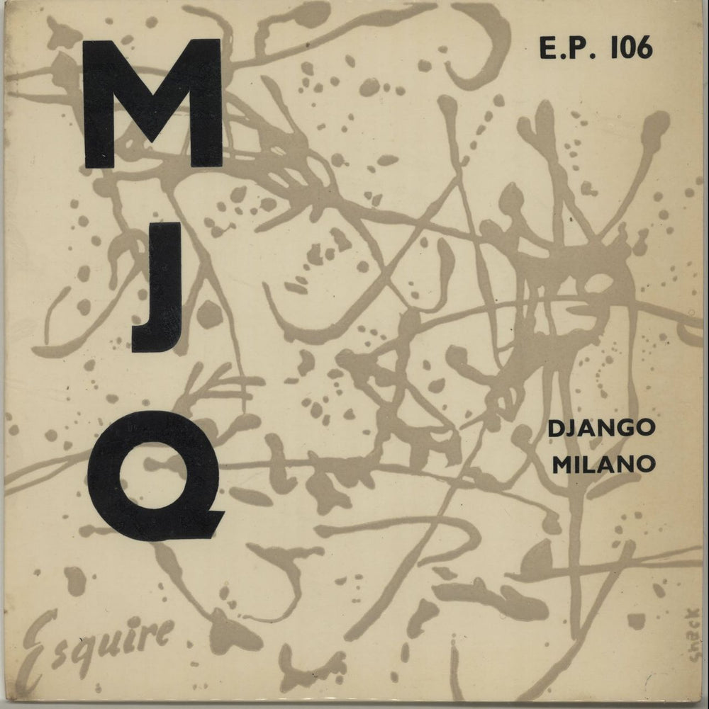 The Modern Jazz Quartet Django / Milano - 1st UK 7" vinyl single (7 inch record / 45) EP106